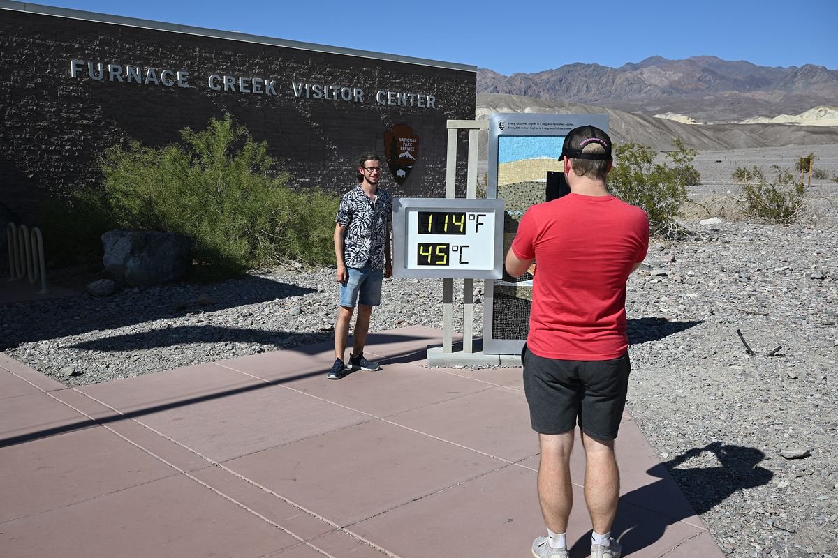 Extreme hot weather in Death Valley of California