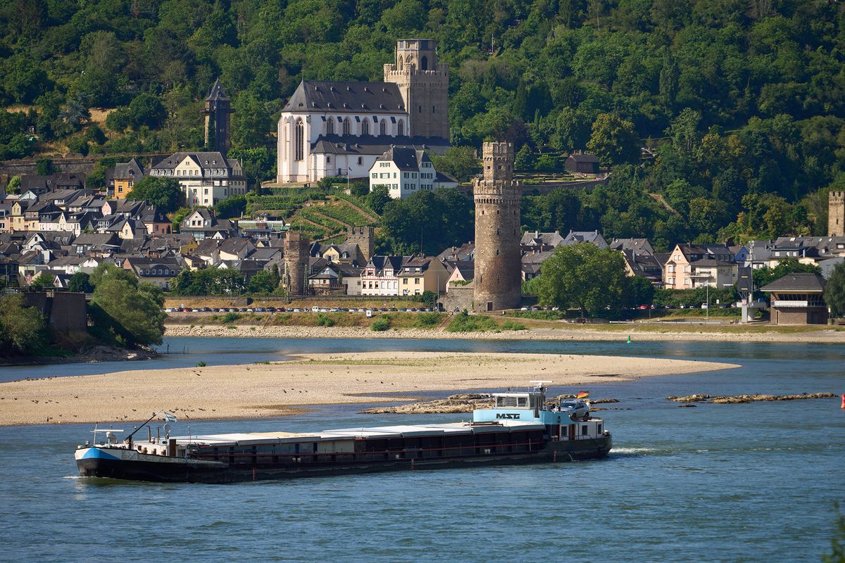 Low water on the Middle Rhine