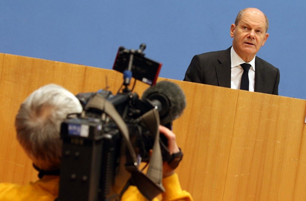 Press conference tax estimate with Olaf Scholz