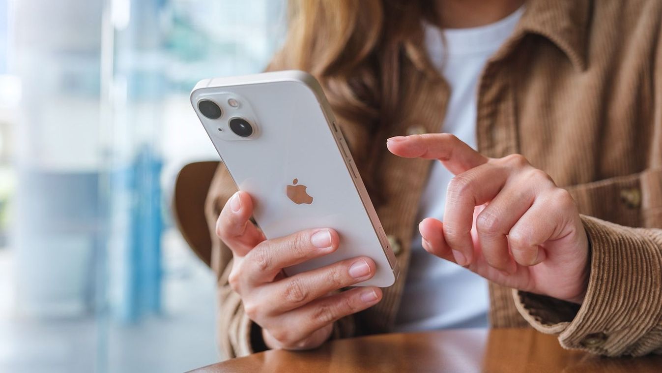 Oct,6th,2022,:,A,Woman,Holding,And,Touching,On
Oct 6th 2022 : A woman holding and touching on Iphone 13 smart phone screen, Chiang mai Thailand
Shutterstock