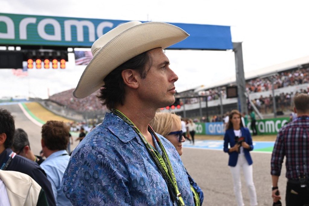South African-Canadian-American restaurateur Kimbal Musk awaits the start of the Formula One United States Grand Prix, at the Circuit of the Americas in Austin, Texas, on October 23, 2022. (Photo by Patrick T. FALLON / AFP)