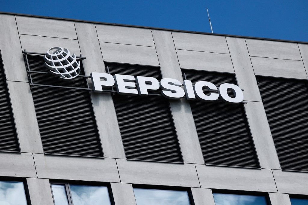 Krakow Economy And Daily LifePepsiCo logo is seen on an office building in Krakow, Poland on May 11, 2023. (Photo by Jakub Porzycki/NurPhoto) (Photo by Jakub Porzycki / NurPhoto / NurPhoto via AFP)