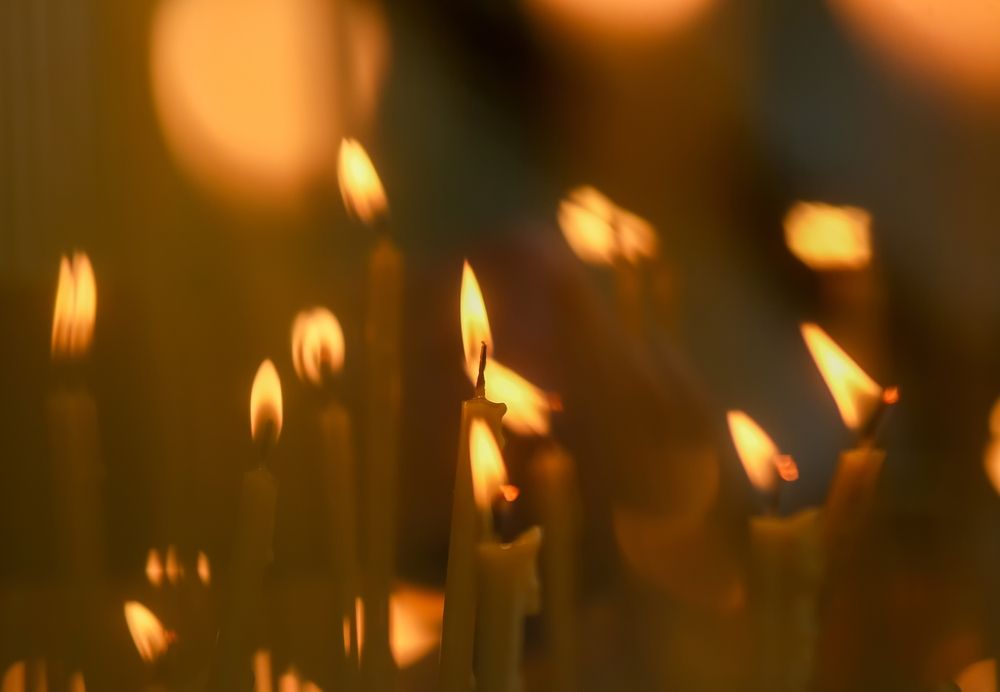 Bucharest,,Romania,-,October,25,,2019:,Candles,Lit,By,The