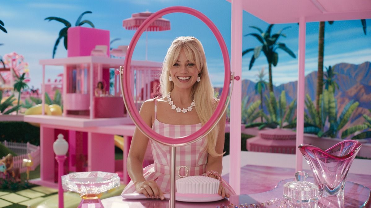 2023 - Barbie - Movie SetRELEASE DATE: July 21, 2023 TITLE: Barbie STUDIO: Warner Bros. DIRECTOR: Greta Gerwig PLOT: To live in Barbie Land is to be a perfect being in a perfect place. Unless you have a full-on existential crisis. Or you're a Ken. STARRING: MARGOT ROBBIE as Barbie.