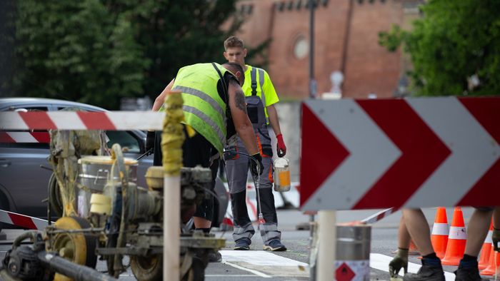 20210611 BudapestElkezdődött a Lánchíd felújításhoz kapcsolódóan a Clark Ádám tér átépítése.Fotó: Keller Mátyás (KM)Ripost