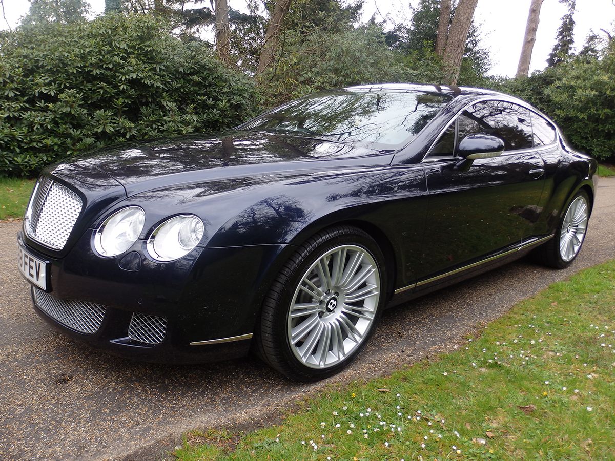  ***EXCLUSIVE*** This 200mph Bentley bought new by Cristiano Ronaldo has been put up for sale on Auto Trader. See SWNS story SWRONALDO; The superstar footballer was regularly photographed driving the 2008 Bentley Continental GT Speed to and from Manchester United’s training ground. He also picked up a number of parking tickets in the high-powered car,  which would have cost him approaching £200,000. But unlike the Ferrari 599 GTB which he famously crashed near the Manchester Airport, the Bentley hasn’t got a scratch on it, having been meticulously looked after.  ***EXCLUSIVE*** 