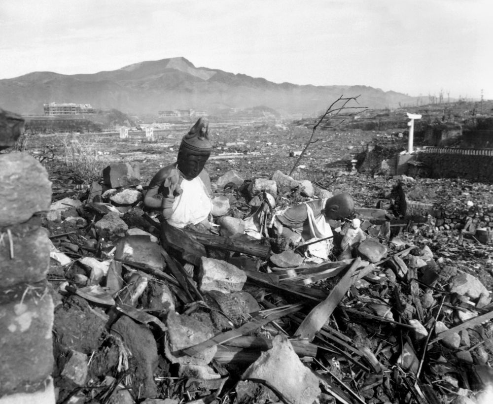 Ruins,Of,Nagasaki,,Japan,,After,Atomic,Bombing,Of,August,9,