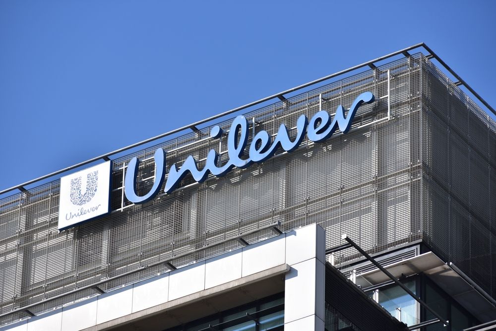 Unilever,Signage,,Logo,,Emblem,On,The,Facade,Of,Anglo-dutch,Multinational