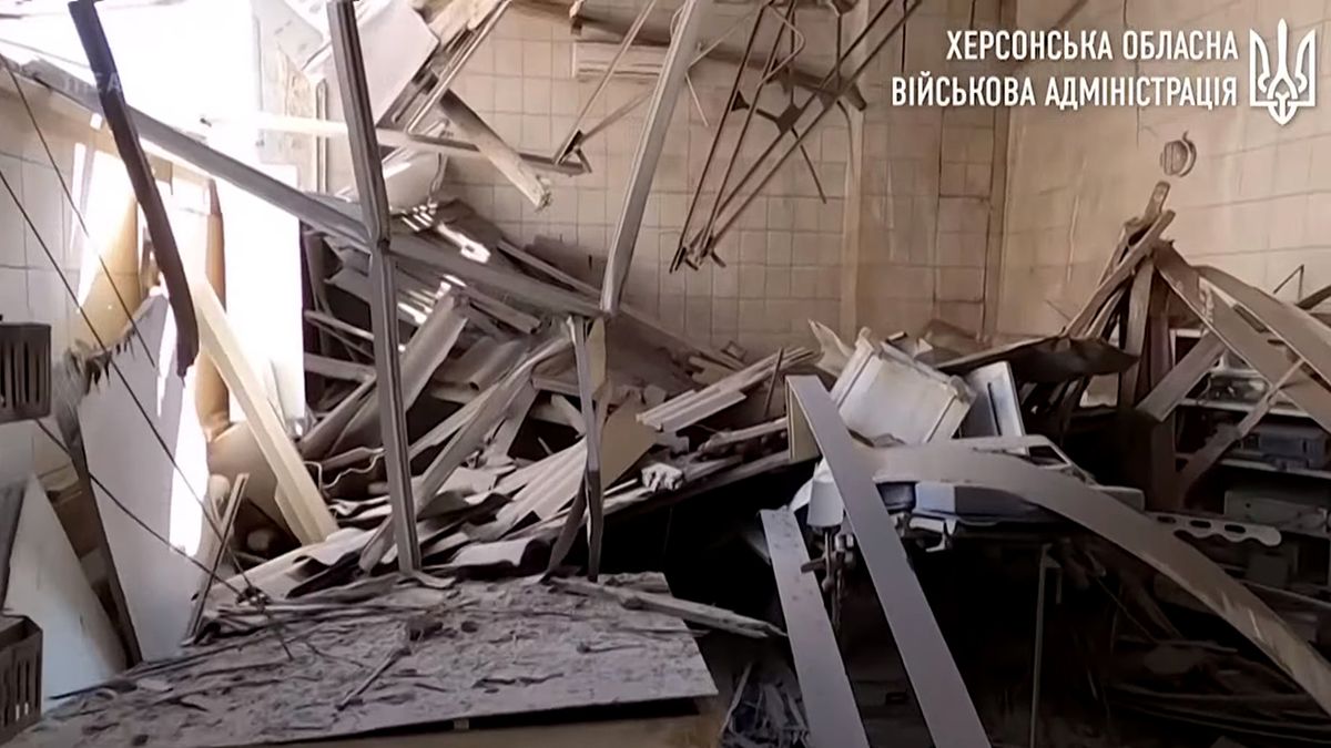 Russia shells hospital in Ukraine's Kherson 2023.08.01.