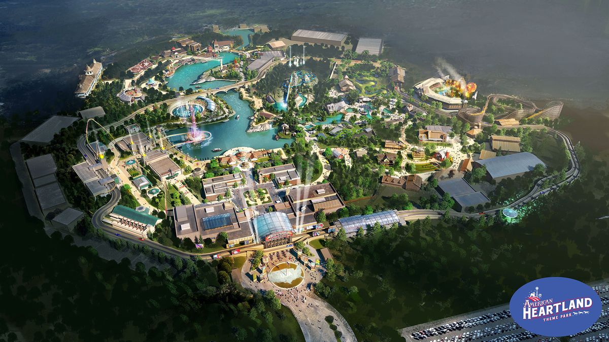 American Heartland Theme Park
hatalmas élménypark, usa, 2026-ra készül el.
látványtervek, Facebook,
