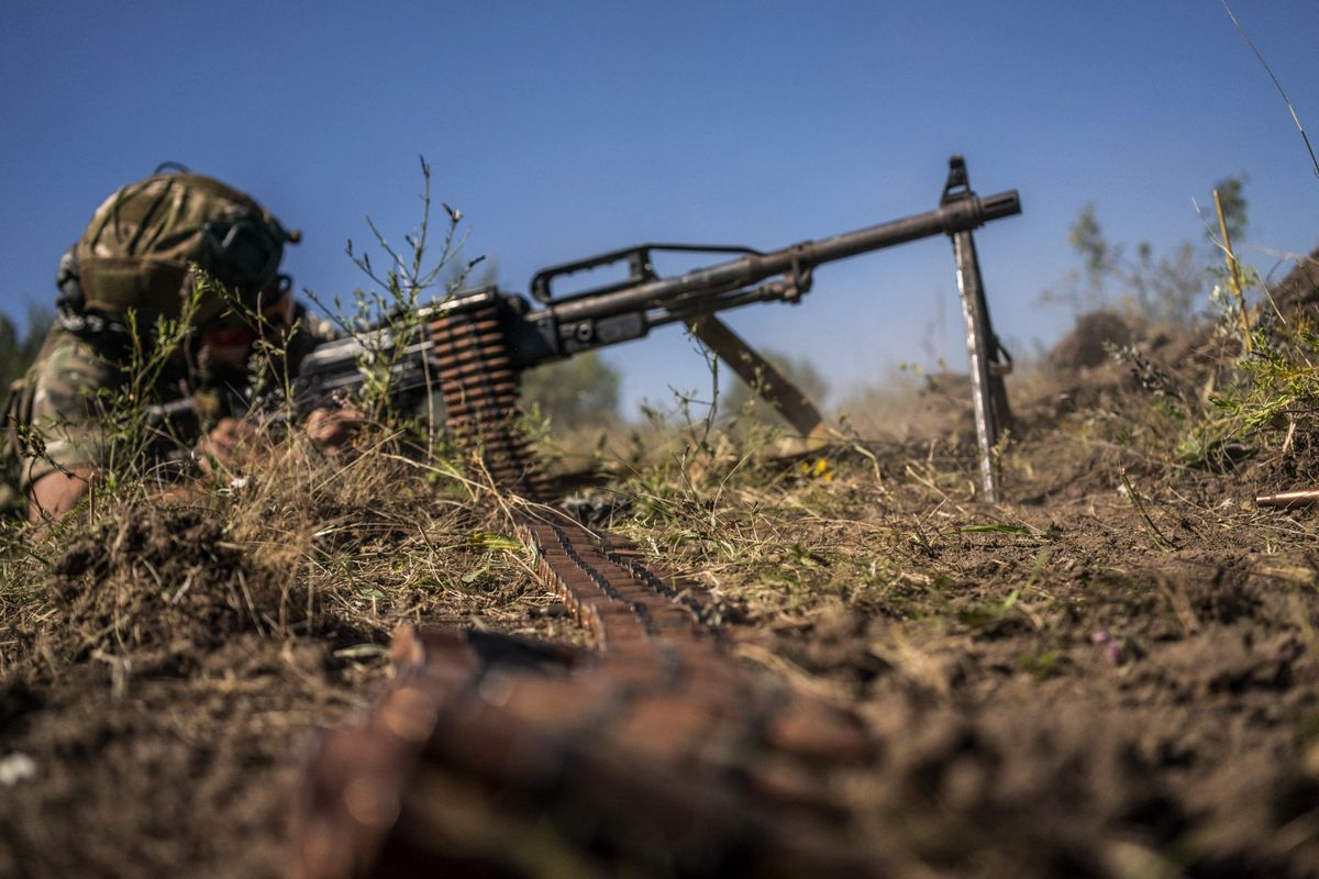 Military training of Ukrainian Army in Donetsk Oblast