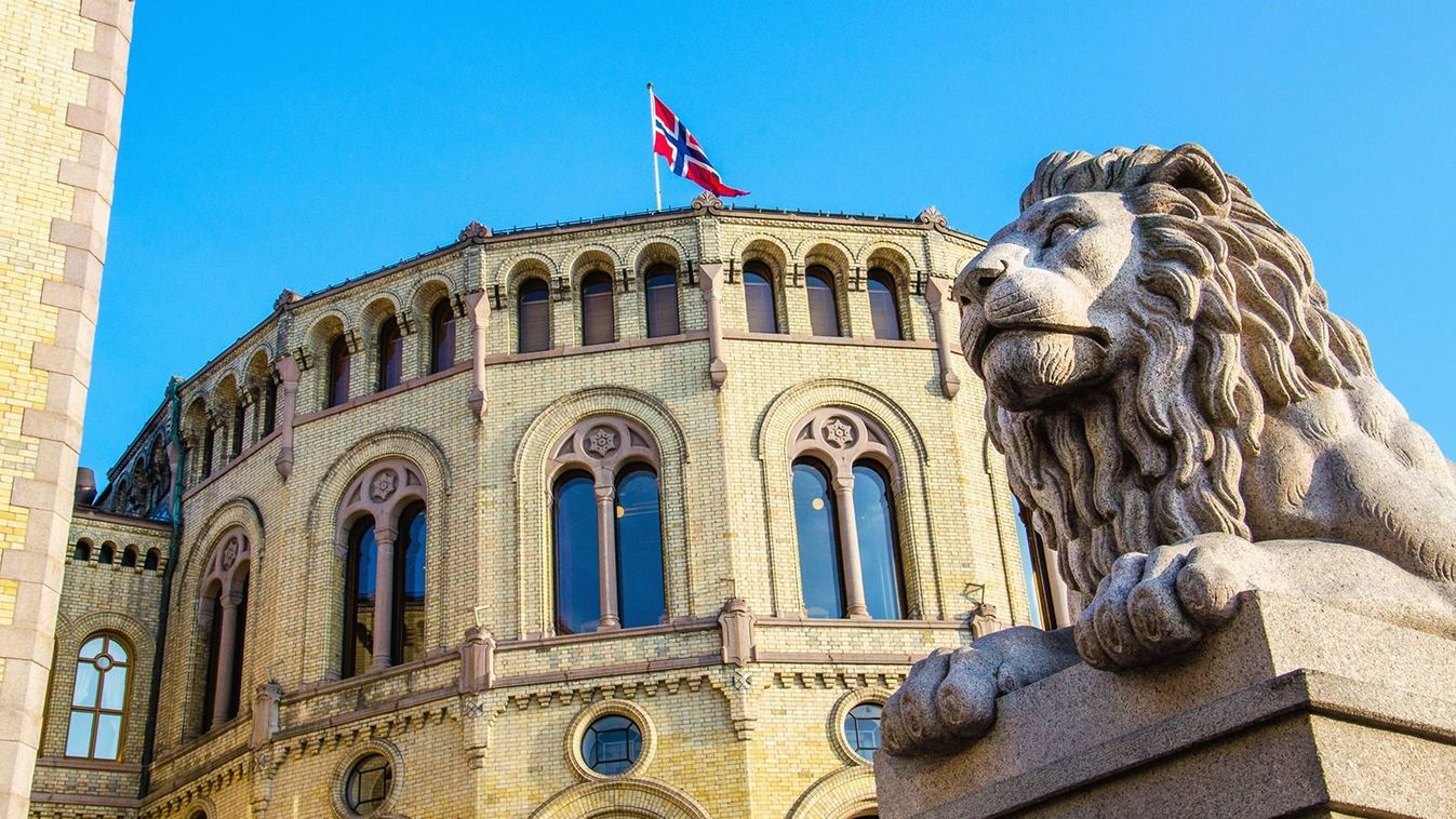 Exterior,Of,The,Norwegian,Parliament,(stortinget),In,Oslo,,Norway
Exterior of the Norwegian Parliament (Stortinget) in Oslo, Norway