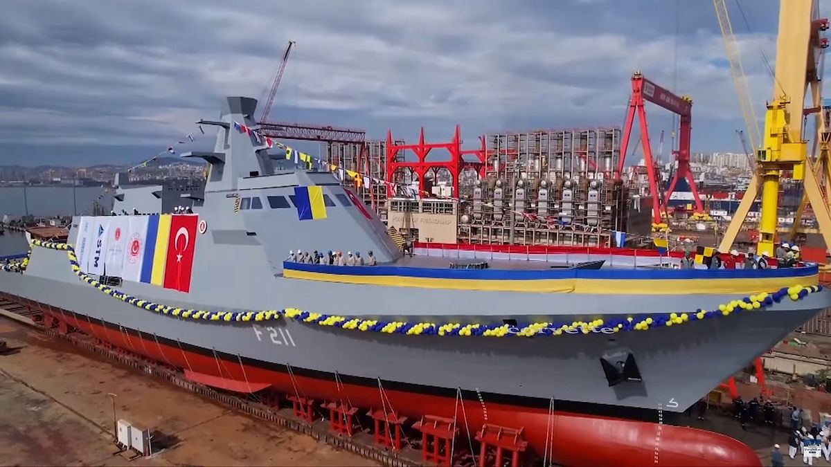 ShanghaiEye First corvette warship added to Ukraine's Navy launches in Turkey, attended by Ukraine's First Lady