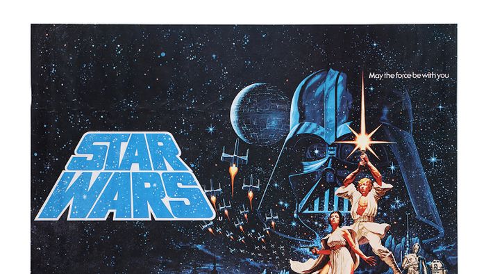 Rare Star Wars Film Poster Fetched £13,000This rare Star Wars film poster became a 'life-saber' as it fetched £13,000 for Ukraine war victims at a charity auction. See SWNS story SWCAstarwars. The iconic graphic made in 1977 was an advert for A New Hope - the first movie in the now-beloved franchise. It sold yesterday for £13,000, with all funds being donated to the Disaster Emergency Committee's Ukraine Humanitarian Appeal. The charity provides food, shelter and healthcare for families fleeing the conflict in Ukraine. ***EXCLUSIVE***
