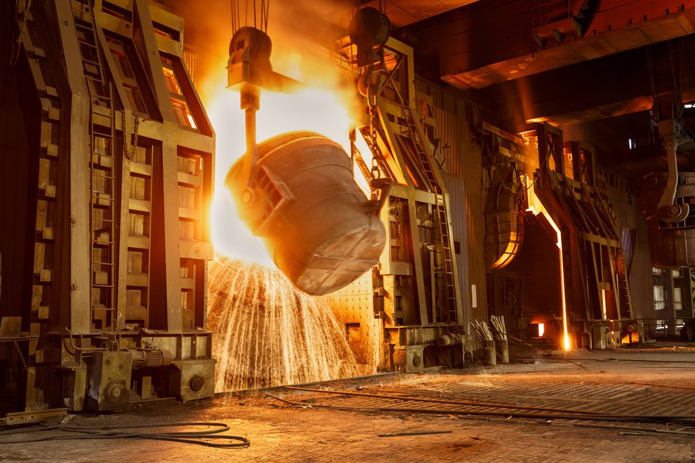 Metal,Smelting,Furnace,In,Steel,Mills