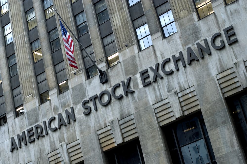 American,Stock,Exchange,In,Lower,Manhattan,,Nyc
