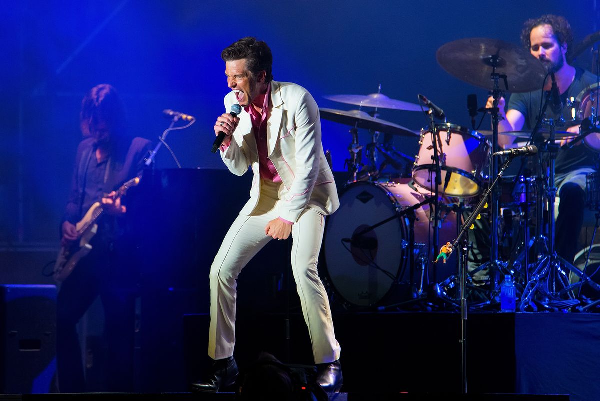 Benicassim,,Spain,-,Jul,20:,The,Killers,(famous,Indie,Rock,BENICASSIM, SPAIN - JUL 20: The Killers (famous indie rock band) perform in concert at FIB Festival on July 20, 2018 in Benicassim, Spain.