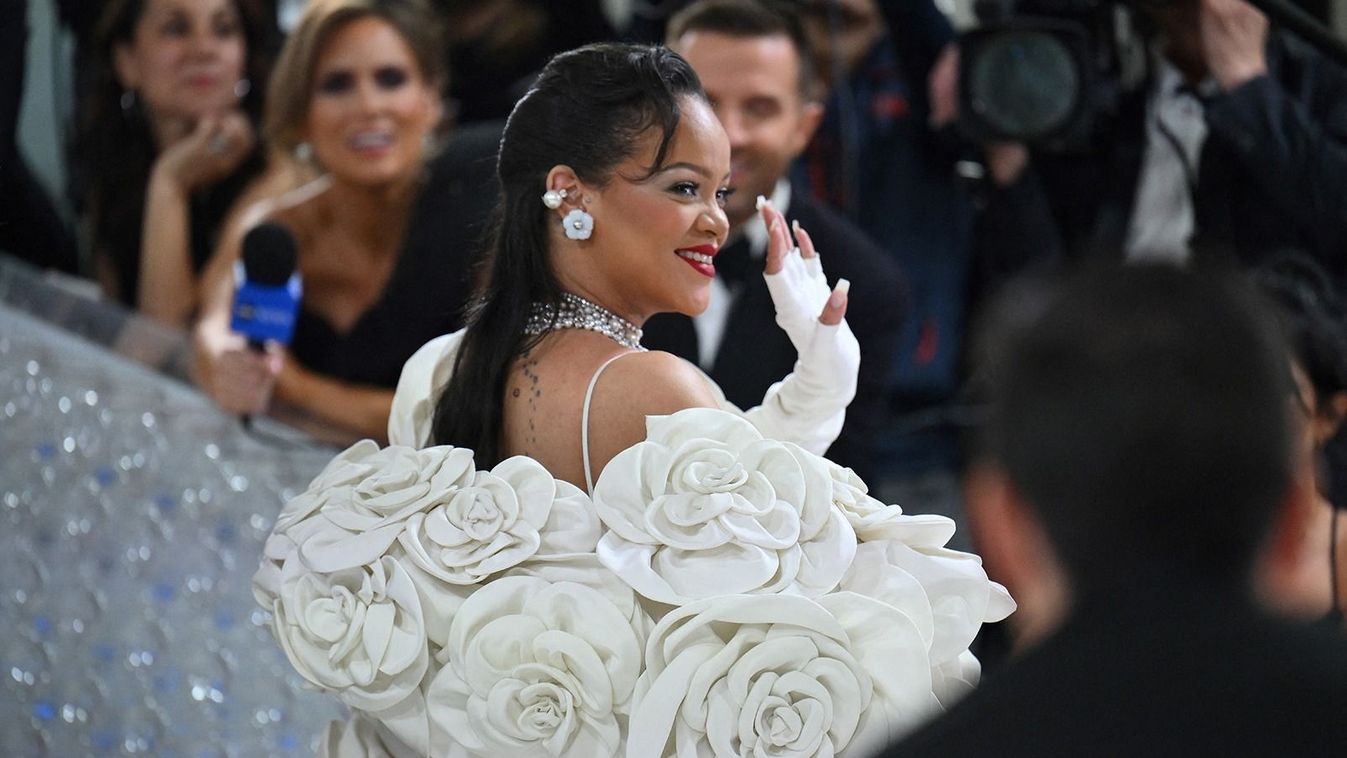 MET Gala
Barbadian singer Rihanna arrives for the 2023 Met Gala at the Metropolitan Museum of Art on May 1, 2023, in New York. The Gala raises money for the Metropolitan Museum of Art's Costume Institute. The Gala's 2023 theme is “Karl Lagerfeld: A Line of Beauty.” (Photo by Angela WEISS / AFP)