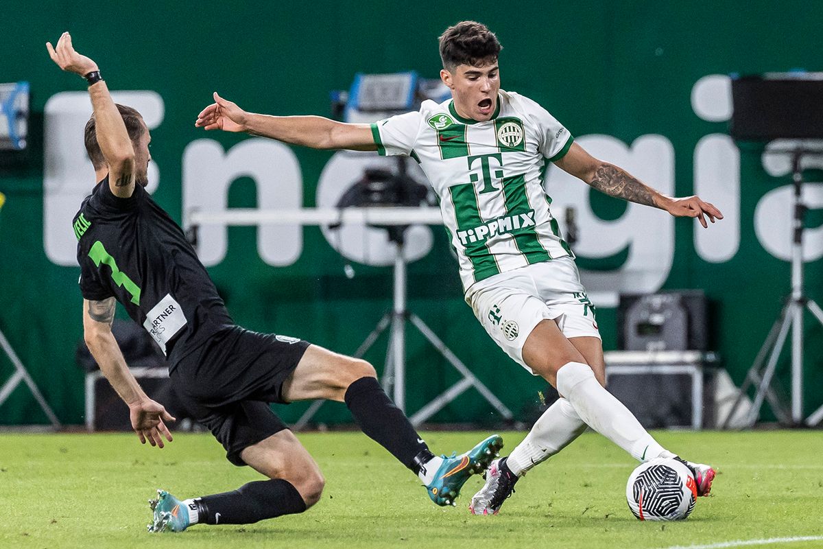 BUDAPEST, HUNGARY - APRIL 2: Krisztian Lisztes of Ferencvarosi TC