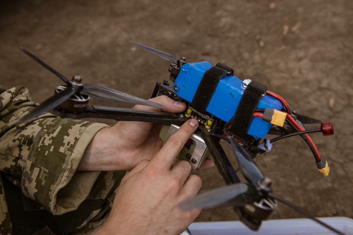 Training of infantry and drones unit at the South Frontline of Zaporizhzhia Oblast