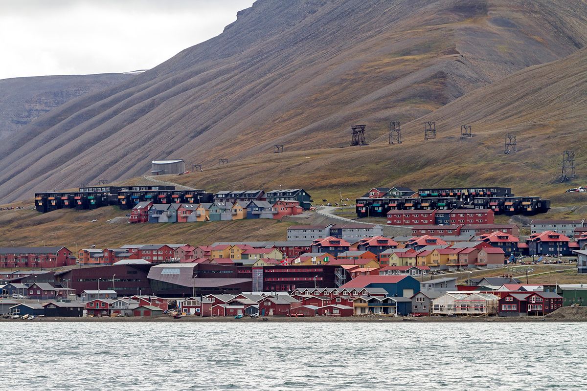 Mining town of Longyearbyen Spitsbergen Svalbard .considered the northernmost city in the world Biosphoto / Sylvain Cordier (Photo by Sylvain Cordier / Biosphoto / Biosphoto via AFP)