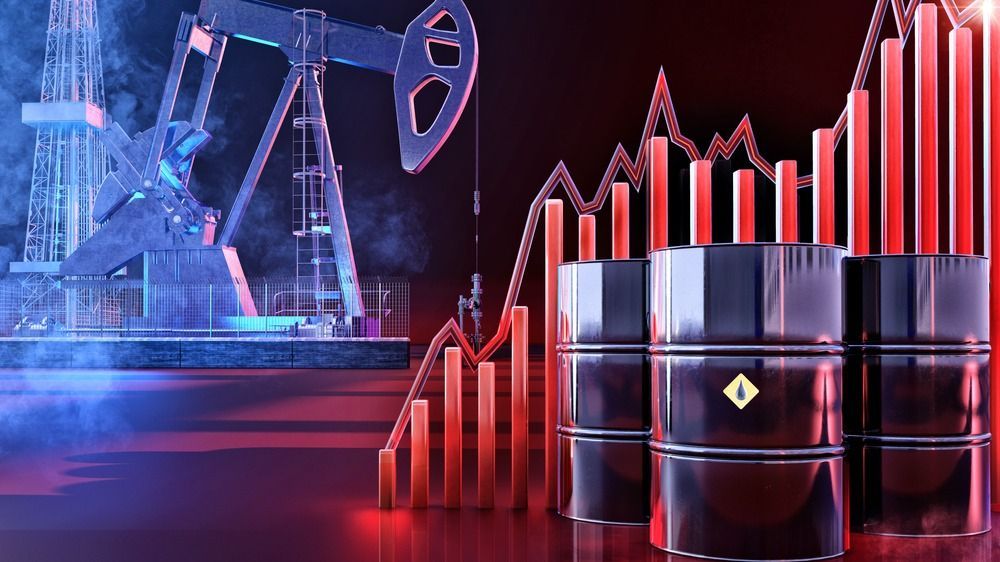 Increasing,Oil,Stock,Price.,Oil,Price,Up,Growth,Graph,3d