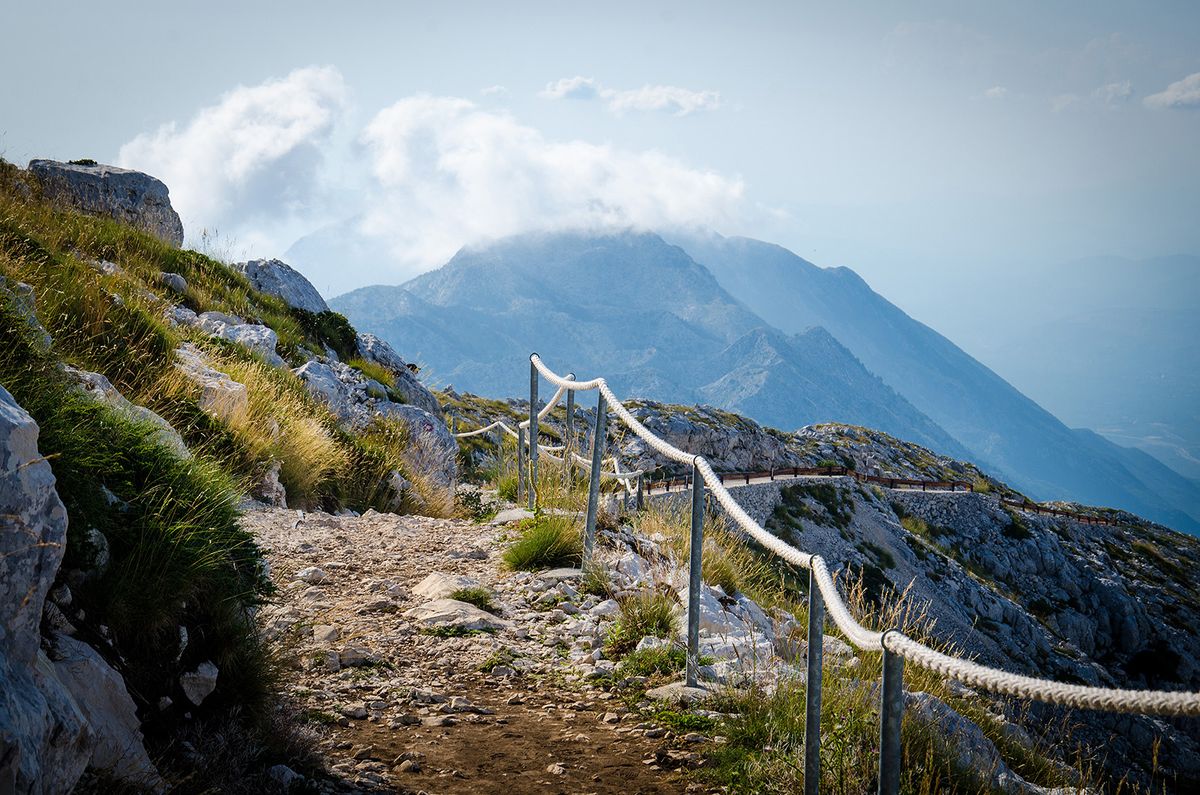 Mountain,Path,On,The,Top,Of,Peak,Sveti,Jure,In