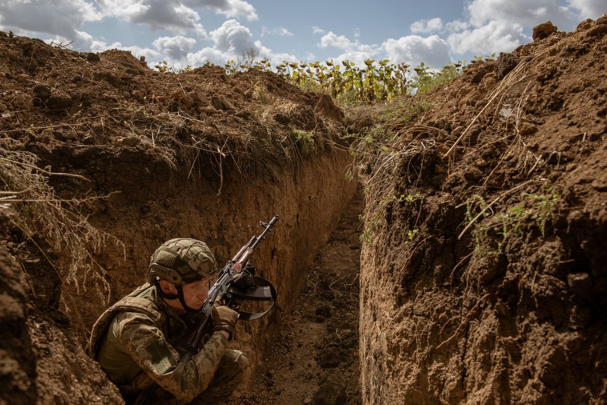 Training of infantry and drones unit at South Frontline in Zaporizhzhia Oblast