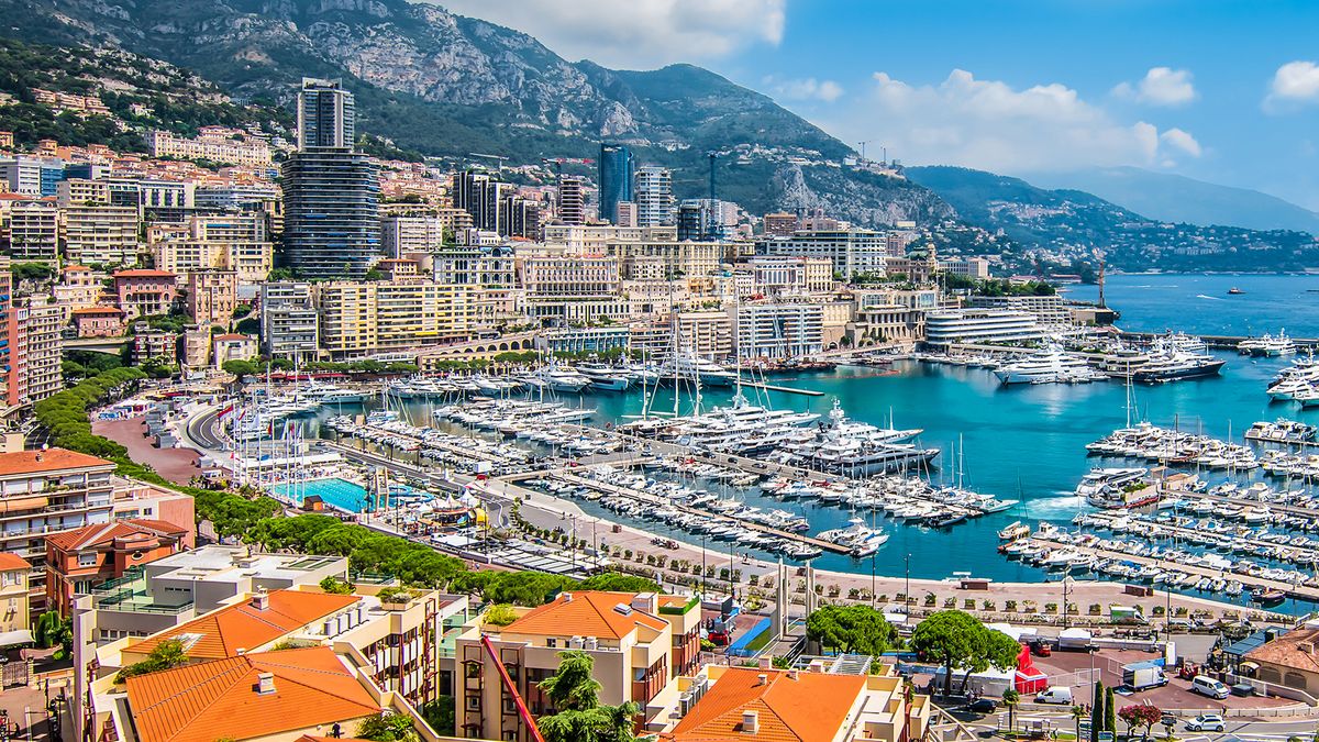 Panoramic,View,Of,Monte,Carlo,Harbor,In,Monaco.
