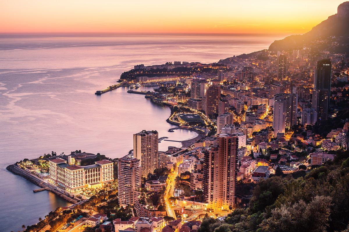 Evening,View,Of,Montecarlo,,Monaco,,Cote,D'azur,,Europe
