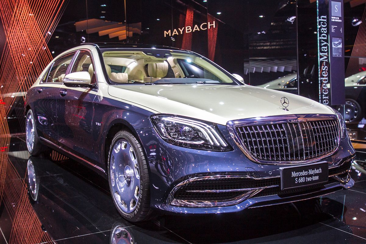 Daimler’s Q1 profit slides amid production delays at Mercedes factories
--FILE--A Maybach S680 two-tone Mercedes-Benz is on display during the 18th Shanghai International Automobile Industry Exhibition, also known as Auto Shanghai 2019, in Shanghai, China, 17 April 2019. Daimler's first-quarter operating profit fell 16 percent, the company said on April 26, as a one-off gain of 718 million euros ($800 million) failed to offset raw material costs, technology investments and production delays at three Mercedes-Benz factories. Sales of Mercedes-Benz cars fell 7 percent in the first quarter in part due to manufacturing bottlenecks for the A-Class compact car in Mexico, the Mercedes-Benz Van in the US state of South Carolina, and the Mercedes-Benz GLE sport utility vehicle (SUV) in Alabama. (Photo by Gao yuwen / Imaginechina / Imaginechina via AFP)