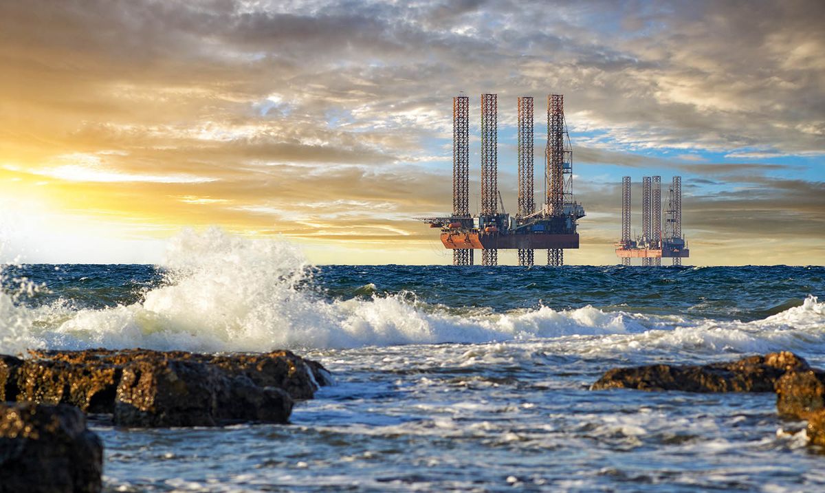 Ukrainian,Gas,Drilling,Rigs,Produce,Gas,On,The,Black,SeaUkrainian gas drilling rigs produce gas on the Black Sea shelf in western Crimea before the 2014-2022 war. Drilling platforms in the sea at sunset. Peninsula Tarkhankut, Crimea, Ukraine
boyko, boiko,