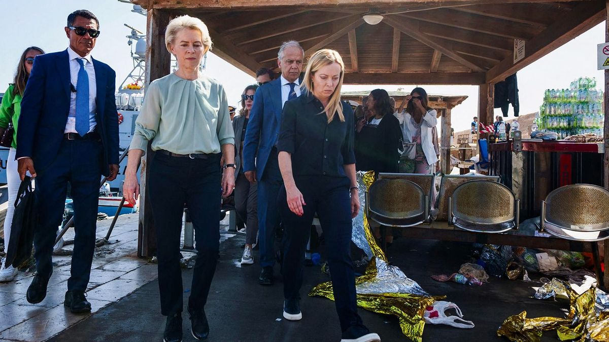 Giorgia Meloni üzent Lampedusa szigetéről: Európa jövője forog kockán