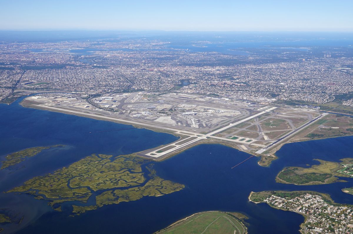 Aerial,View,Of,The,John,F.,Kennedy,International,Airport,(jfk)