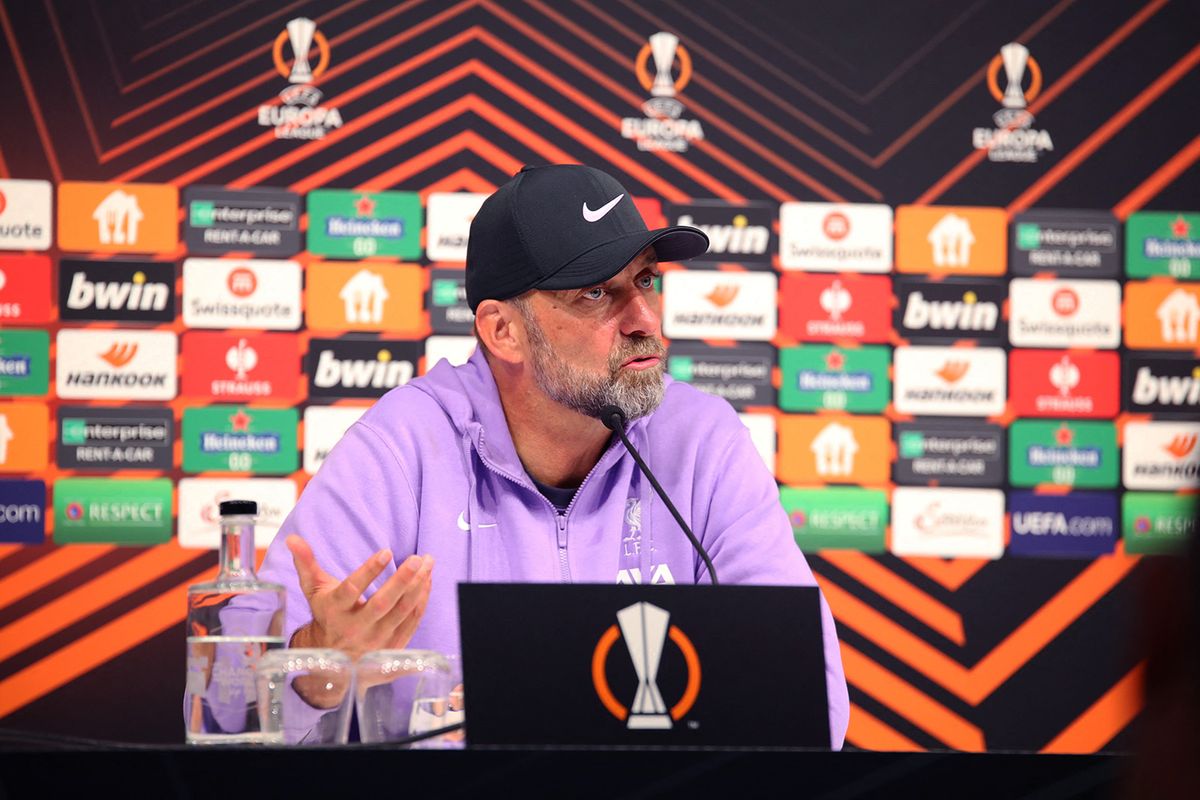 LINZ, AUSTRIA - SEPTEMBER 21: head coach Juergen Klopp of Liverpool during the Group E - UEFA Europa League 2023-24 match between LASK and Liverpool FC at Oberoesterreich Arena on September 21, 2023 in Linz, Austria .230921_SEPA_07_200 - 20230921_PD16775 (Photo by Severin Aichbauer / APA-PictureDesk / APA-PictureDesk via AFP)