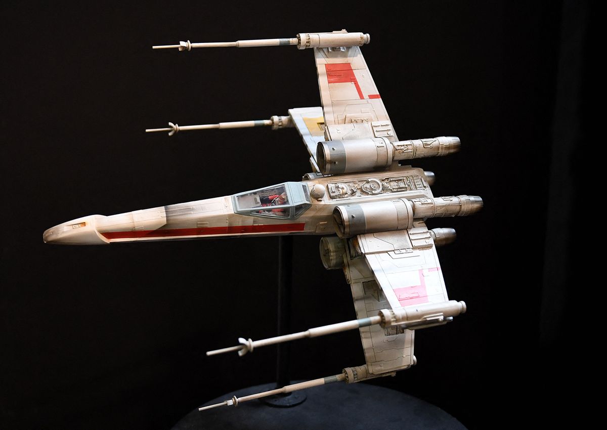 Auction of Star Wars memorabilia
A Star Wars movie X-Wing fighter model valued between $40,000 to $60,000 that will be auctioned on December 13 at the Paley Center for Media, by the 'Profiles in History' auction house in Calabasas, California on December 6, 2018. (Photo by Mark RALSTON / AFP)