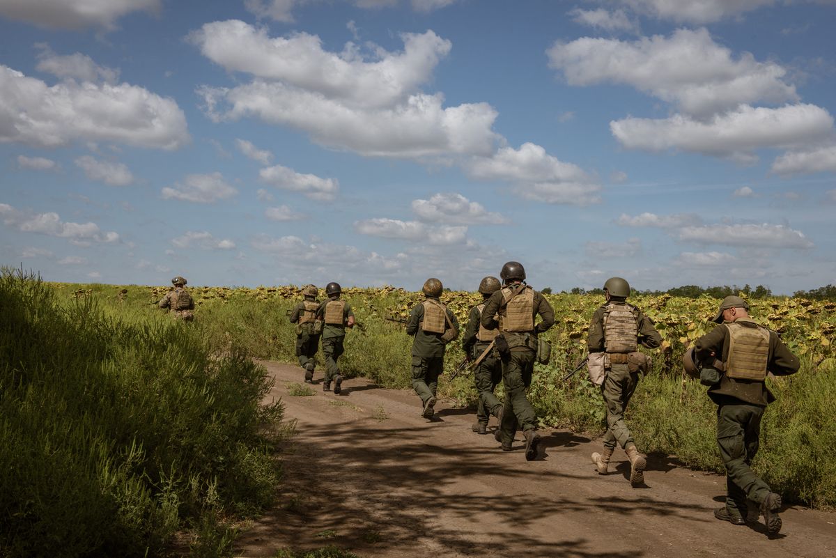 Training of infantry and drones unit at South Frontline in Zaporizhzhia Oblast