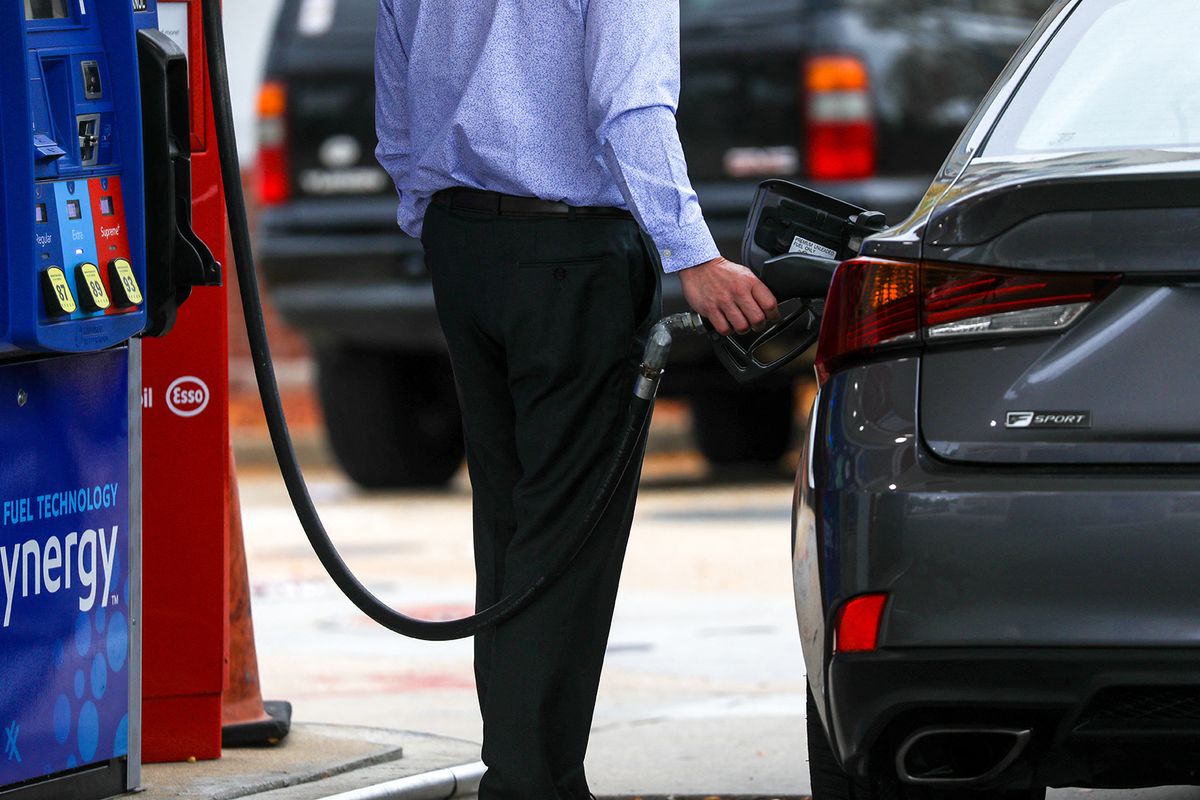 US oil hits 7-year high
WASHINGTON, USA - OCTOBER 7: A view of a petrol station as US oil prices hit their highest levels since 2014 due to the deepening energy crisis in global markets, in Washington, United States on October 7, 2021. US oil benchmark West Texas Intermediate jumped 3 per cent to more than $79 a barrel for the first time since 2014. Yasin Ozturk / Anadolu Agency (Photo by Yasin Ozturk / ANADOLU AGENCY / Anadolu Agency via AFP)