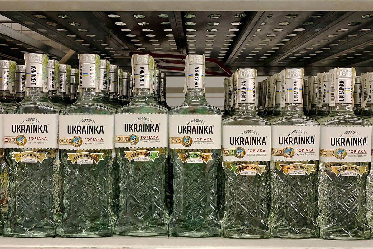 Kyiv,,Ukraine,,13,July,,2023:,-,Bottles,Of,Ukrainka,Traditional