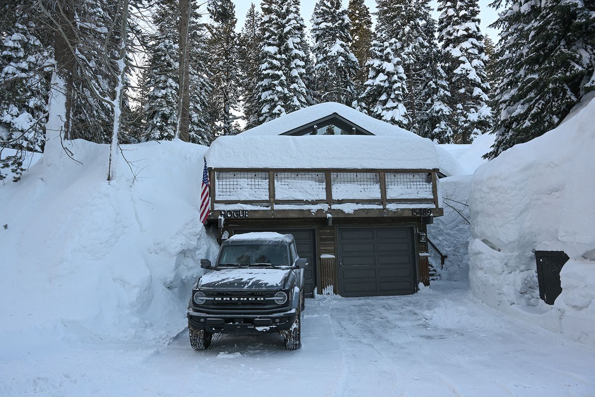 Aftermath of 12 feet of snow in California