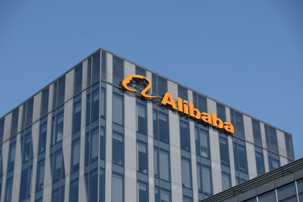 Shanghai,china-feb.5th,2022:,Alibaba,Company,Logo,On,Office,Building.,A,Chinese