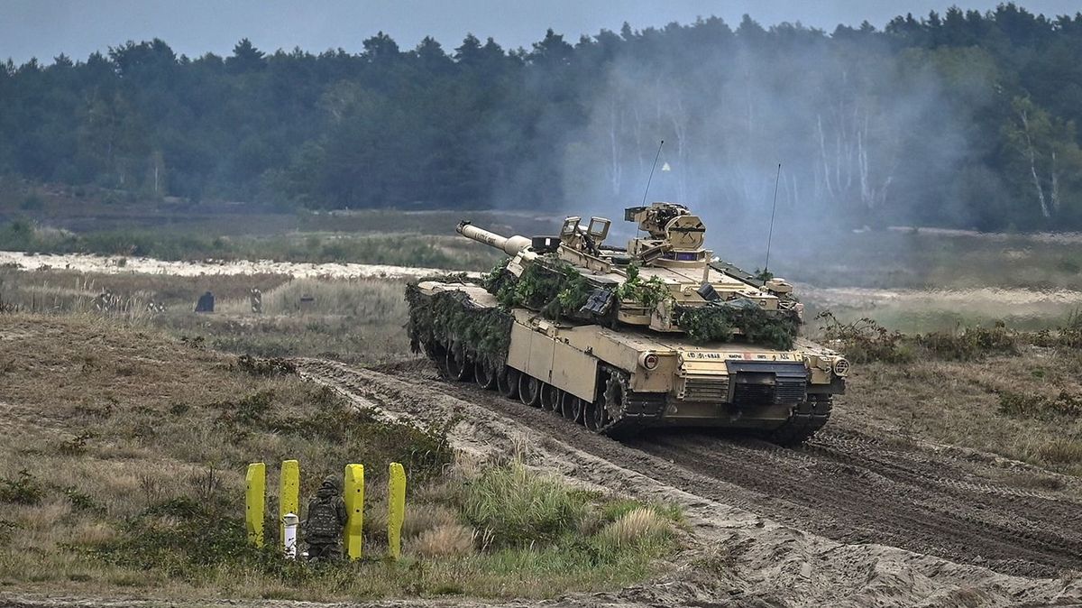 Military Exercise In Nowa Deba
The US Abrams tank is seen at the training grounds in Nowa Deba on September 21, 2022, in Nowa Deba, Subcarpathian Voivodeship, Poland.Soldiers from Poland, the USA and Great Britain take part in the joint military exercise 'BEAR 22' (Polish: Niedzwiedz 22') in the Eastern Poland. (Photo by Artur Widak/NurPhoto) (Photo by Artur Widak / NurPhoto / NurPhoto via AFP)