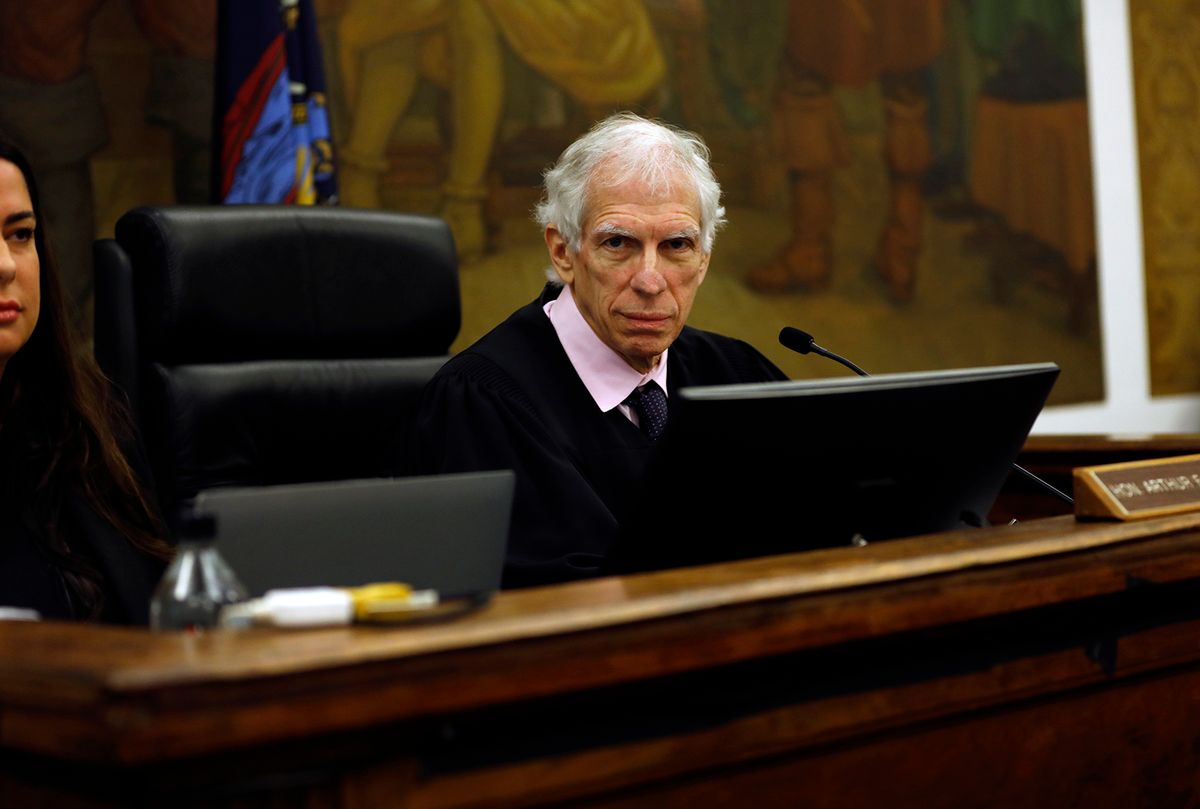 Former US President Donald J. Trump Attends His Civil Fraud Trial in New Yorkepa10923684 New York State Supreme Court  Judge, Arthur Engoron, oversees the courtroom procedures during the fraud trial of former US President Donald J. Trump in New York, New York, USA, 17 October 2023. Trump, his adult sons and the Trump family business are facing a lawsuit by the State of New York accusing them of inflating the value of assets to get favorable loans from banks.  EPA/PETER FOLEY / POOL POOL epa10923684 New York State Supreme Court  Judge, Arthur Engoron, oversees the courtroom procedures during the fraud trial of former US President Donald J. Trump in New York, New York, USA, 17 October 2023. Trump, his adult sons and the Trump family business are facing a lawsuit by the State of New York accusing them of inflating the value of assets to get favorable loans from banks.  EPA/PETER FOLEY / POOL POOL