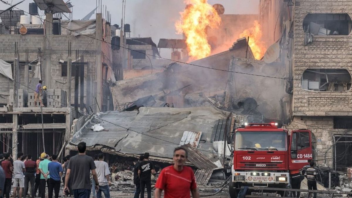 Szinte teljesen megsemmisült a keddi rakétaesőben a gázai egyetem