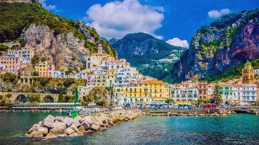 Wonderful,Italy.,The,Small,Haven,Of,Amalfi,Village,With,A