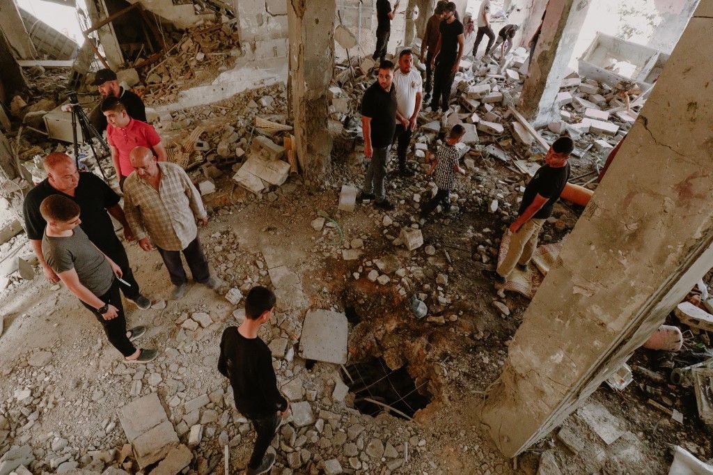 Al-Ansar Mosque after Israeli Airstrike