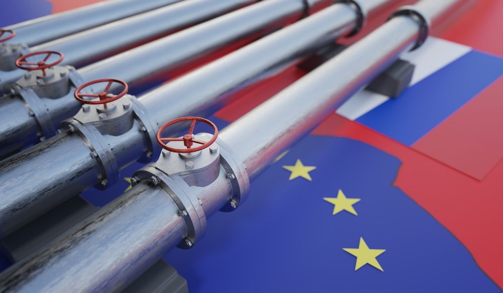 Pipes,Of,Gas,Or,Oil,From,Russia,To,European,Union.