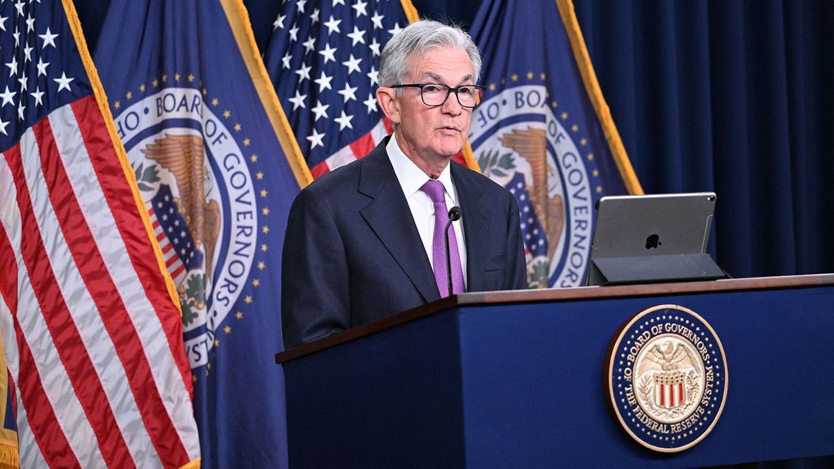 US Federal Reserve Chairman Jerome Powell holds a press conference in Washington, DC, on September 20, 2023. The US Federal Reserve voted Wednesday to keep interest rates at a 22-year high, between 5.25 percent and 5.50, percent while forecasting an additional rate hike before the end of the year to bring down inflation. (Photo by Mandel NGAN / AFP)