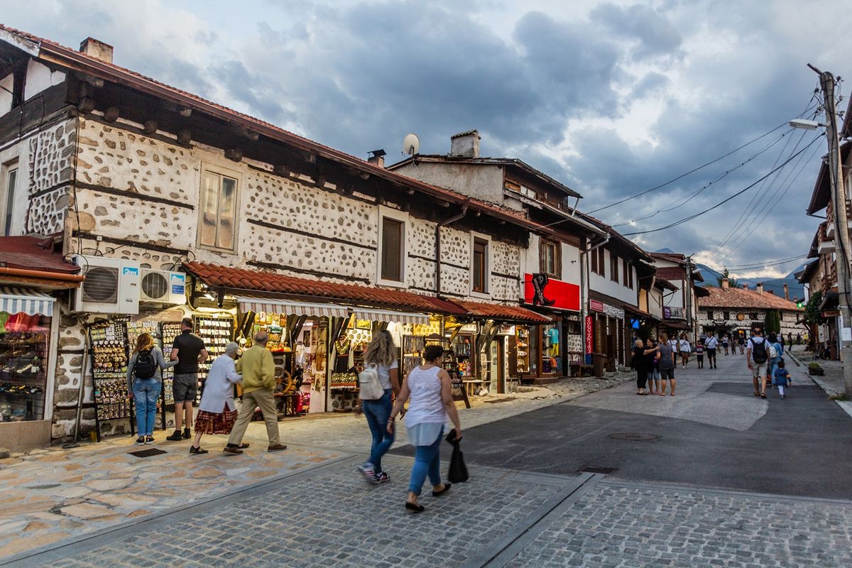 Bansko,,Bulgaria,-,August,3,,2019:,View,Of,A,Street