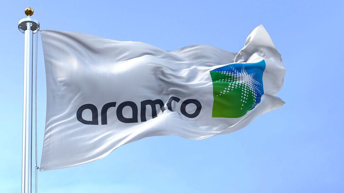 Dhahran,,Sa,,March,2022:,The,Flag,Of,The,Aramco,Oil